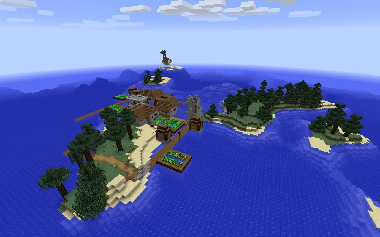 Minecraft island seed windows 10